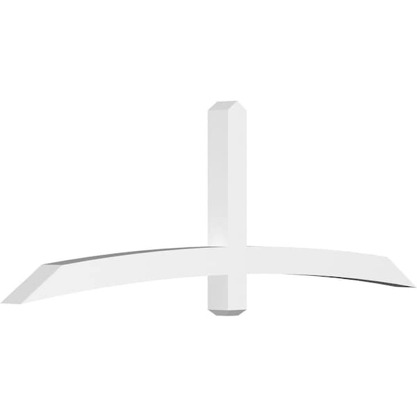 Ekena Millwork Bellingham Architectural Grade PVC Gable Bracket, 84"W x 28"H x 4"D x 4"F, 8/12 Pitch GBP084X28X0404BEL00 - main